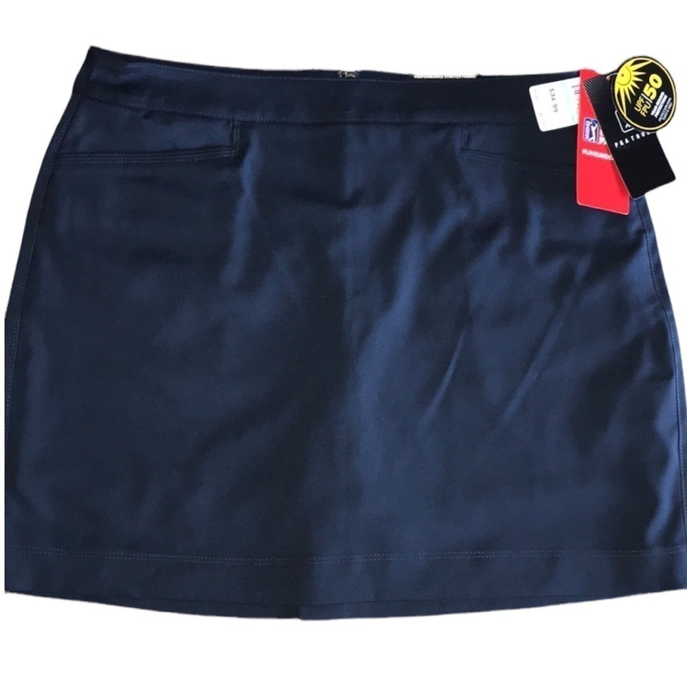 NWT PGA Tour Stretch Comfort Waistband Skort Golf Athletic USPF Size 8